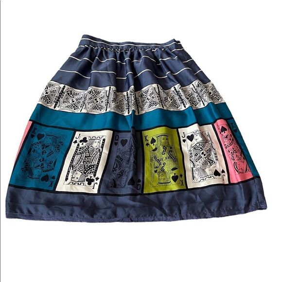 Anthropologie Edme and Estylle Pinochle Pleated Skirt - Picture 7 of 15